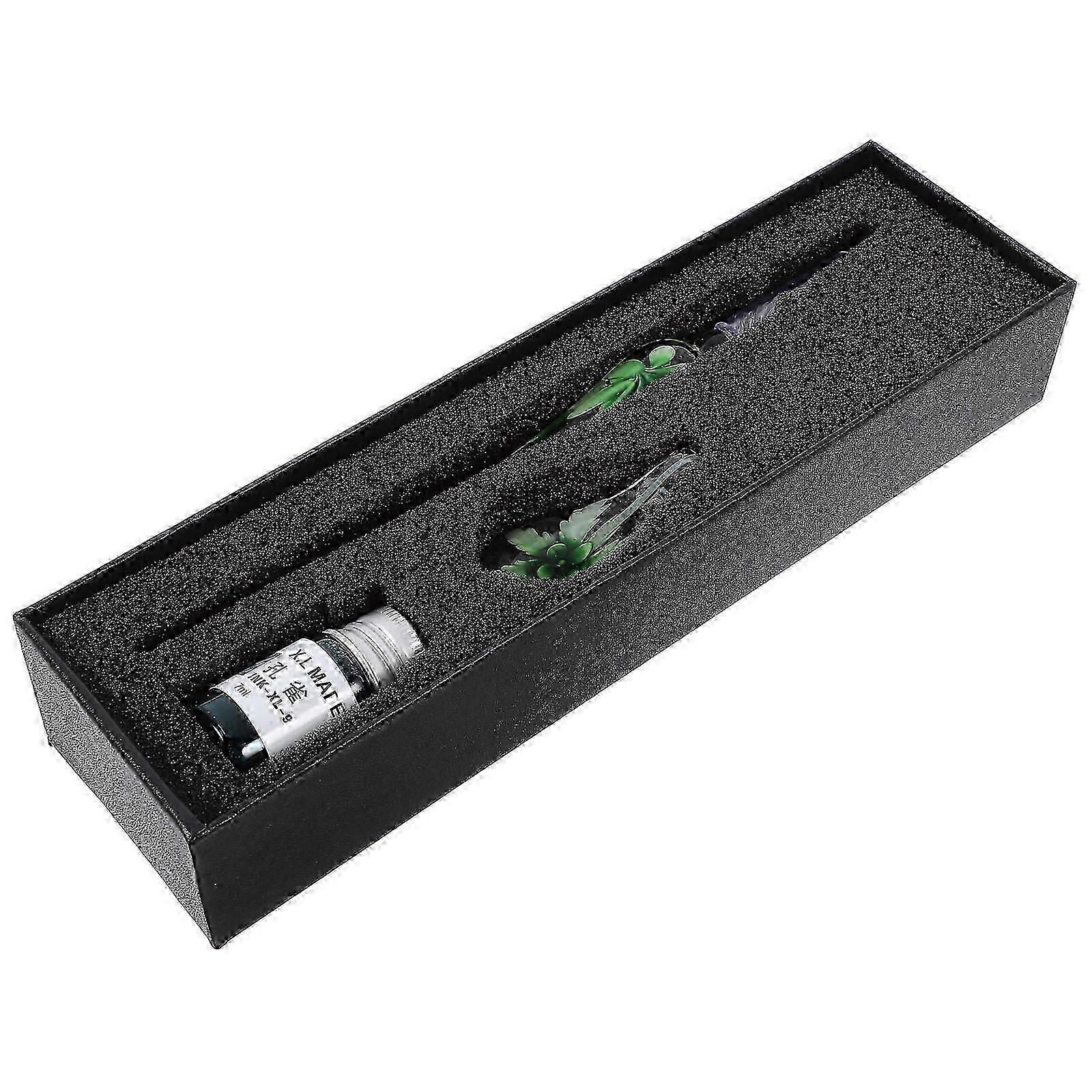 Steel Pen Set for Writing Featuring Multi-Function Glass Dip Pen 1Set