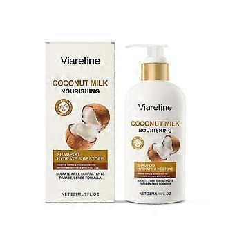 Viareline coconut milk shampoo gentle cleansing for scalp, moisturizing, smooth and shiny hair - viareline coconut milk shampoo gentle cleansing for s
