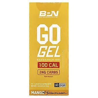 BPN, Go Gel, Endurance Gel, Mango, 10 Packets, 1.45 oz (41 g) Each