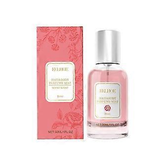 O spray perfumado para corpo e cabelo Eelhoe Rose é fresco e elegante, deixando uma fragrância duradoura e exalando charme.