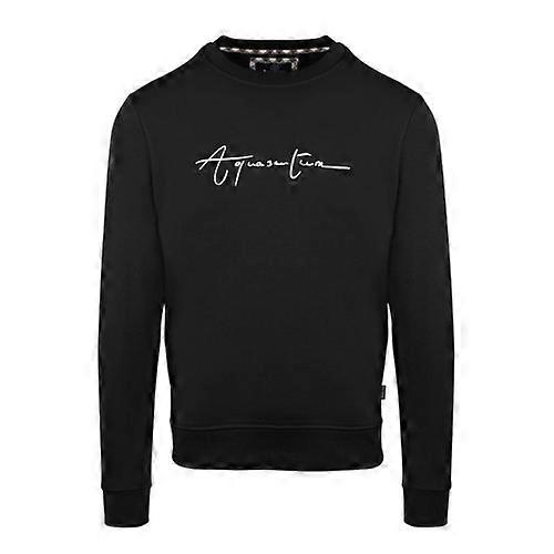 Aquascutum Mens Script Crew Neck Regular Sweatshirt