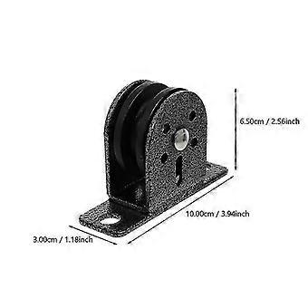 1 Pc Steel Pulley Rope Cable Pulley Convenient Mute Fitness Pulley With 2 Screws