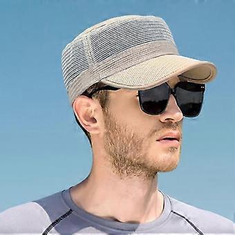 Isän kesä 100% verkkoaurinkolasit miesten armeijan litteä lippis naisille viileä kadettihattu iso luu miehille ylisuuret baseball-hatut