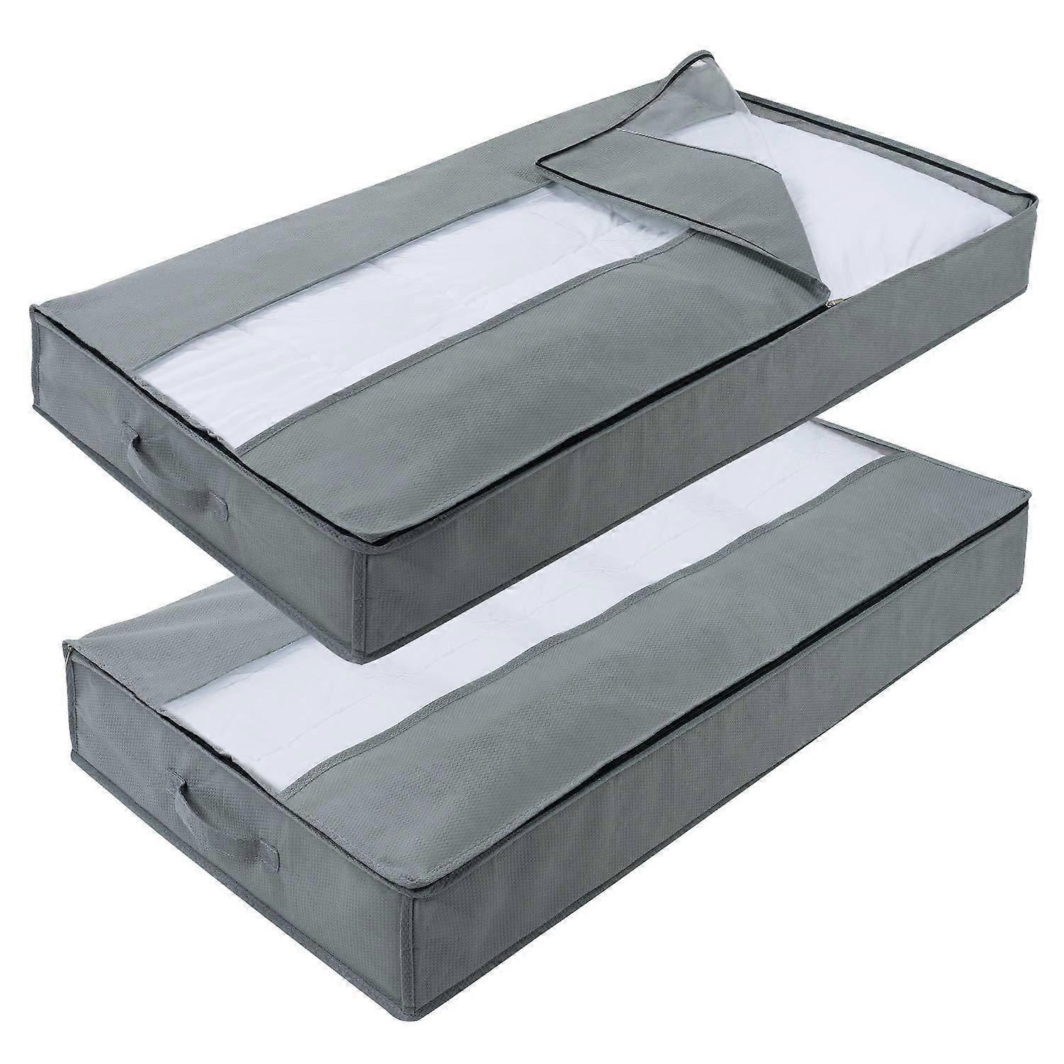 2 Pack Underbed Storage Bag Organizer
