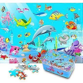 Wooden Jigsaw Puzzles for Kids 200 Piece Puzzle Toy of Educational Games Xmas Gifts for Kid Preschool Learning Toys Set for Boys and Girls Intellectua