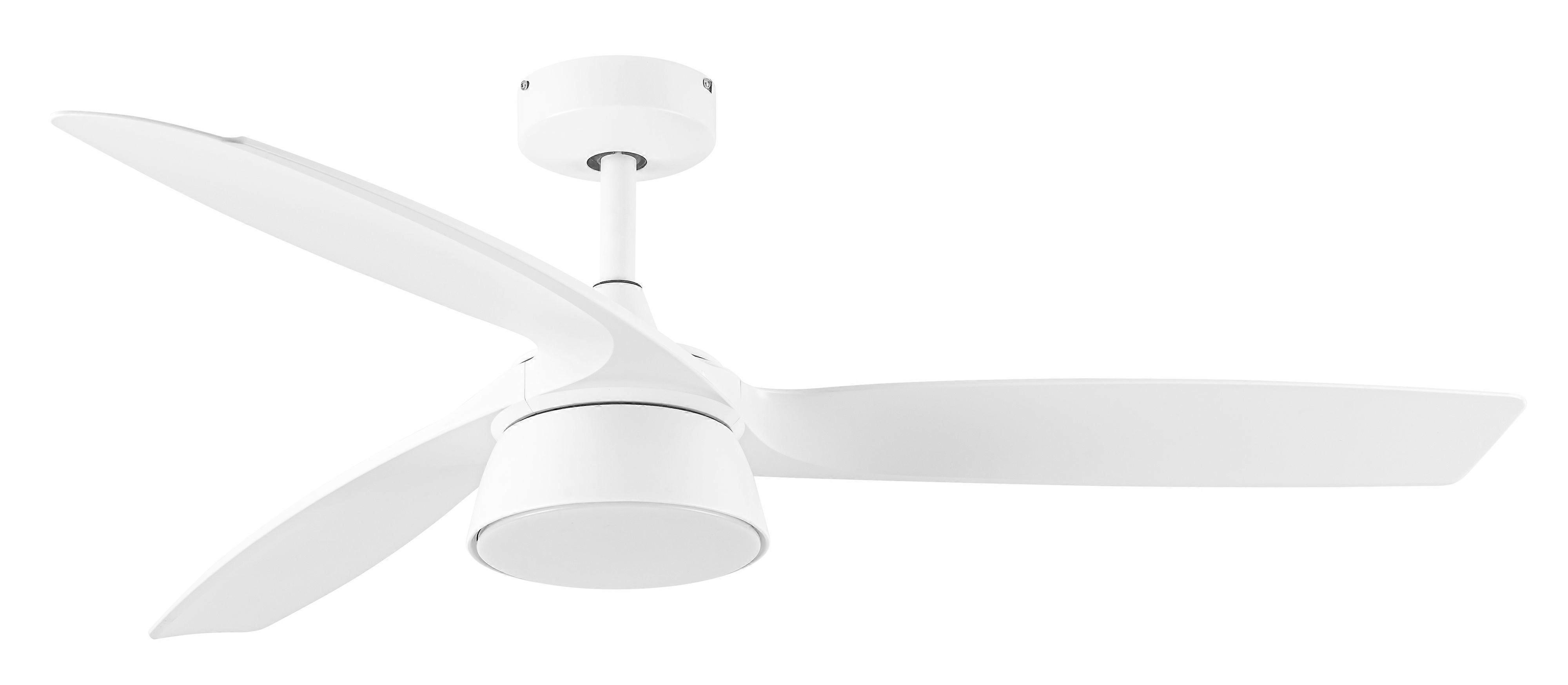 DC Ceiling Fan Bronx White with LED & Remote Control