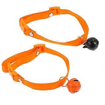Dog Collar Halloween Adjustable Pet Neck Chain 4Pcs Denim Collar Set