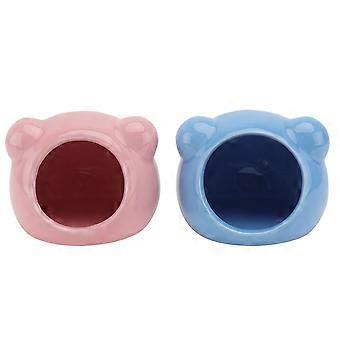 Small Pet Cooling Nest for Hamsters 2Pcs Ceramic Comfortable House