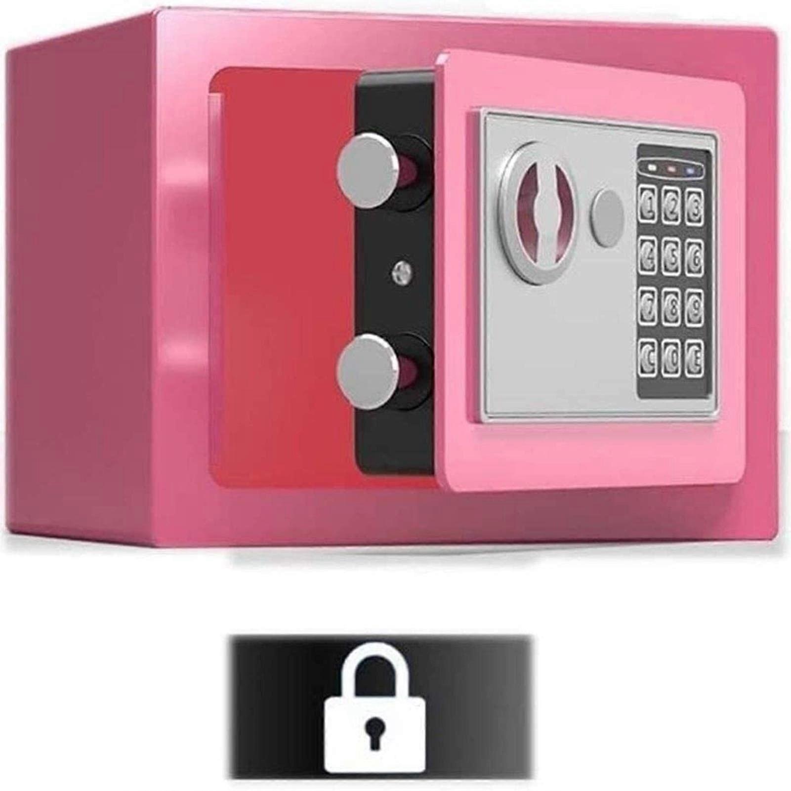 Electronic Safe Box with Programmable Digital Lock, Solid Steel Security Safe for Home and Office