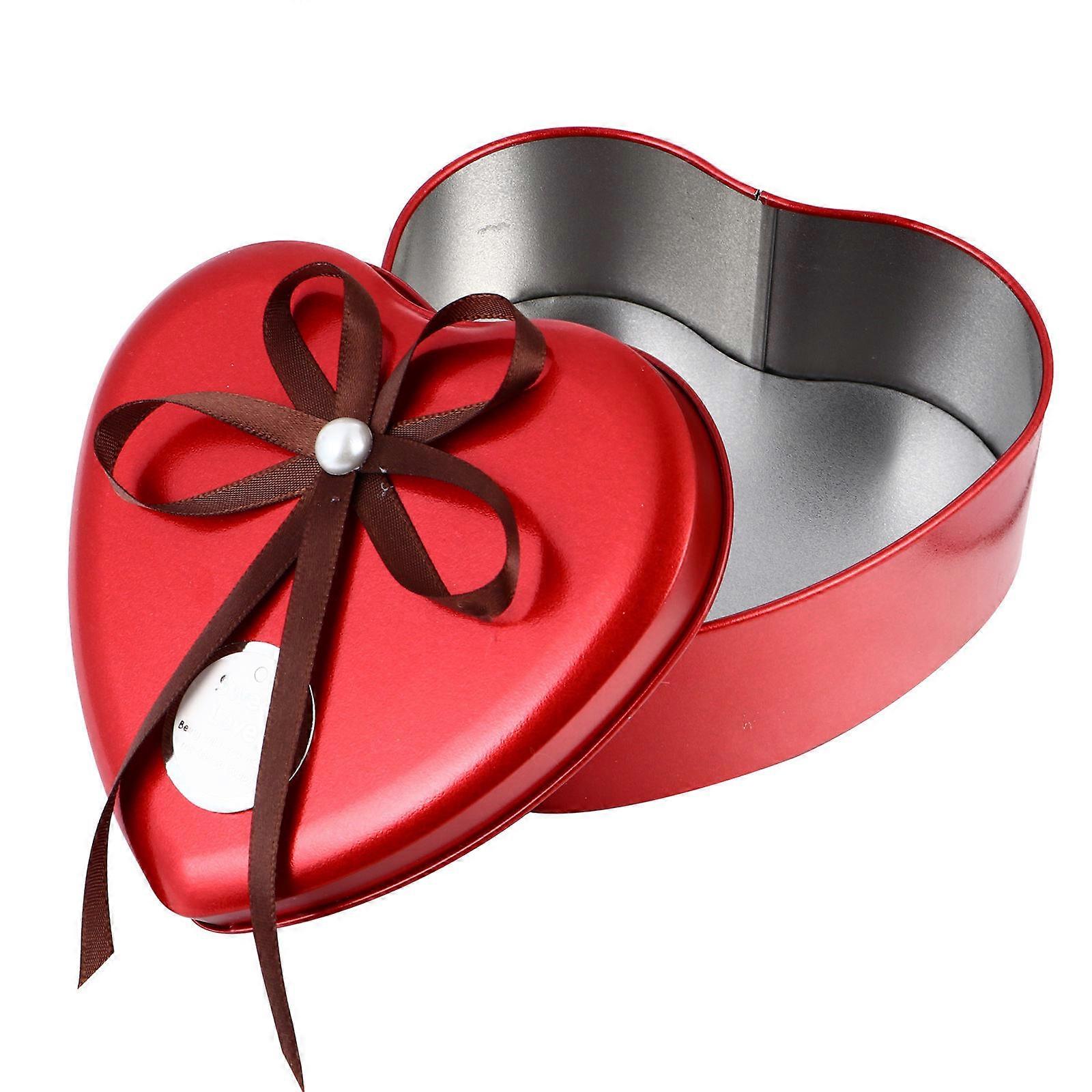 Wedding Candy Tinplate Boxes Heart Shape Candy Containers Creative Candy Case