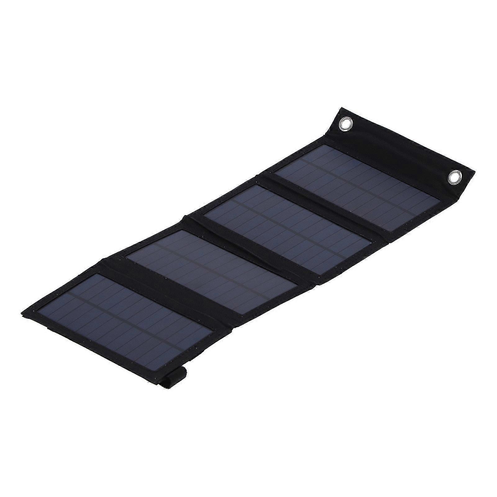 10W Foldable Waterproof Solar Panel Kit, 18.5x11x2cm, Black