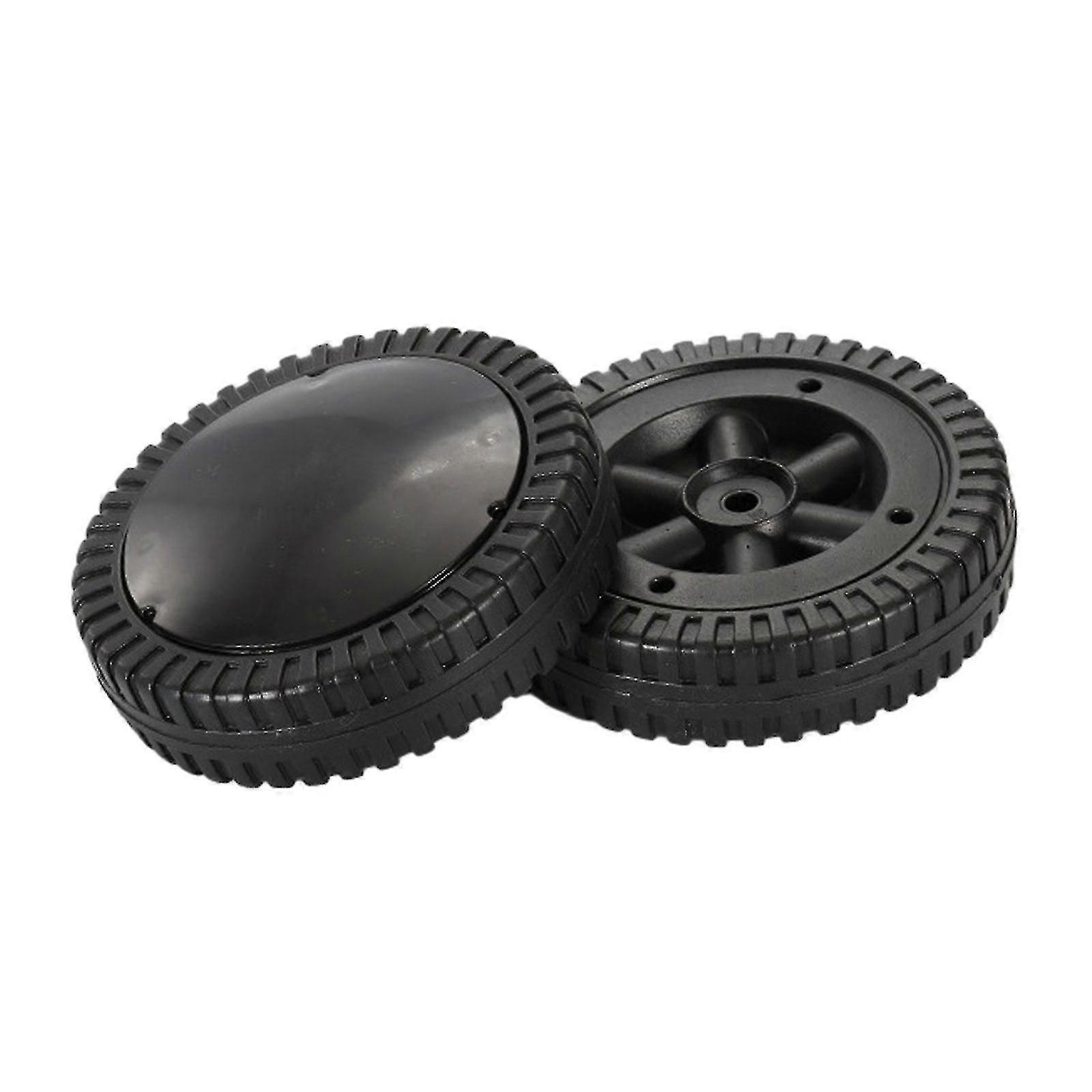 2 Pack BBQ Grill Wheels Smooth Rolling Black 6 polegadas Pneus para churrasco Grills