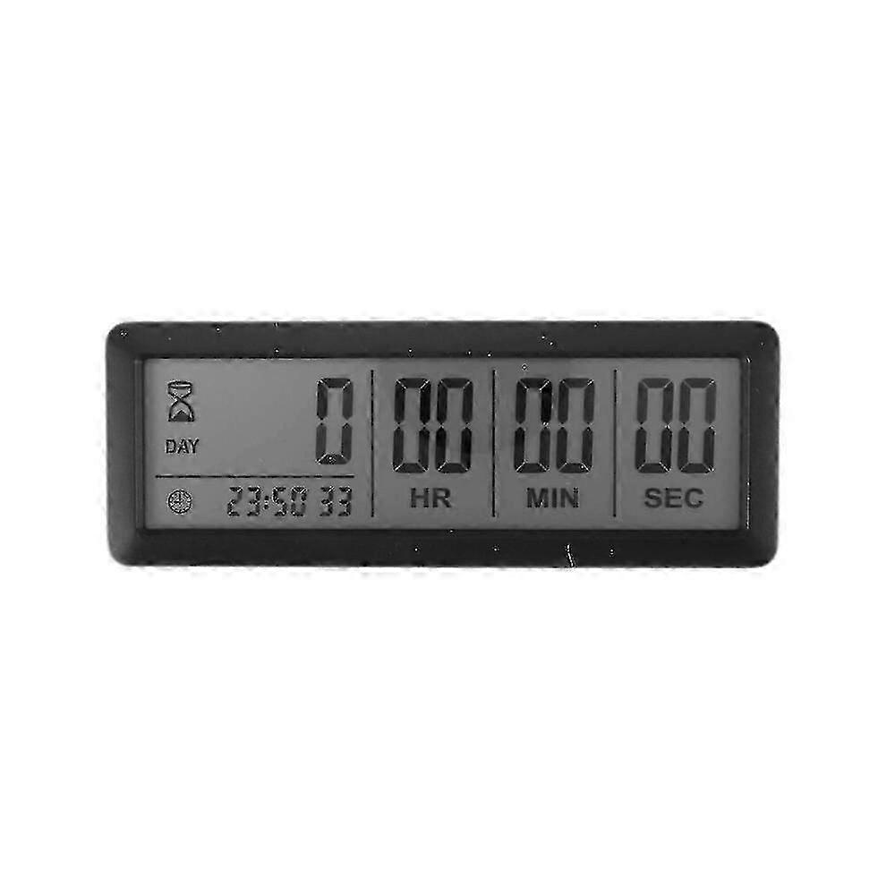Large Digital Countdown Timer, 999 Days, LCD Display, Audible Alarm, Clock Function for Graduation Lab Kitchen Events