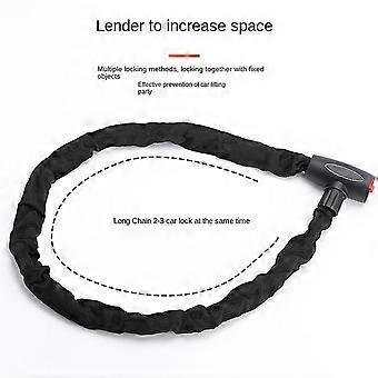 120 cm Mountain Bike Bloqueio de Bicicleta Anti-roubo Bloqueio de Chave Mountain Bike Bicicleta Elétrica Bloqueio de Corrente