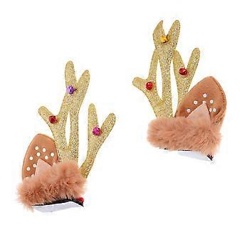 Reindeer Antler Ornament for Decoration 1Pair Motorbike Womens Accessories