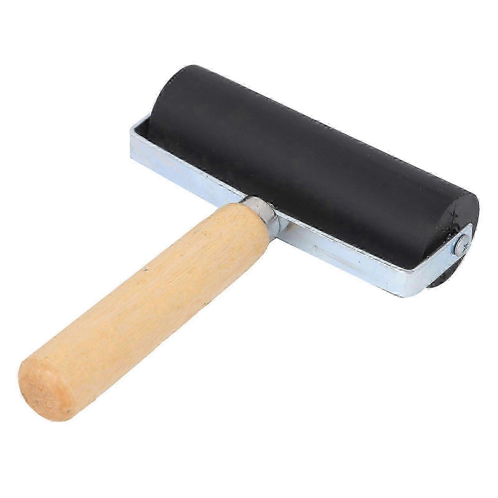 Smooth Black Rubber Printing Roller Detachable