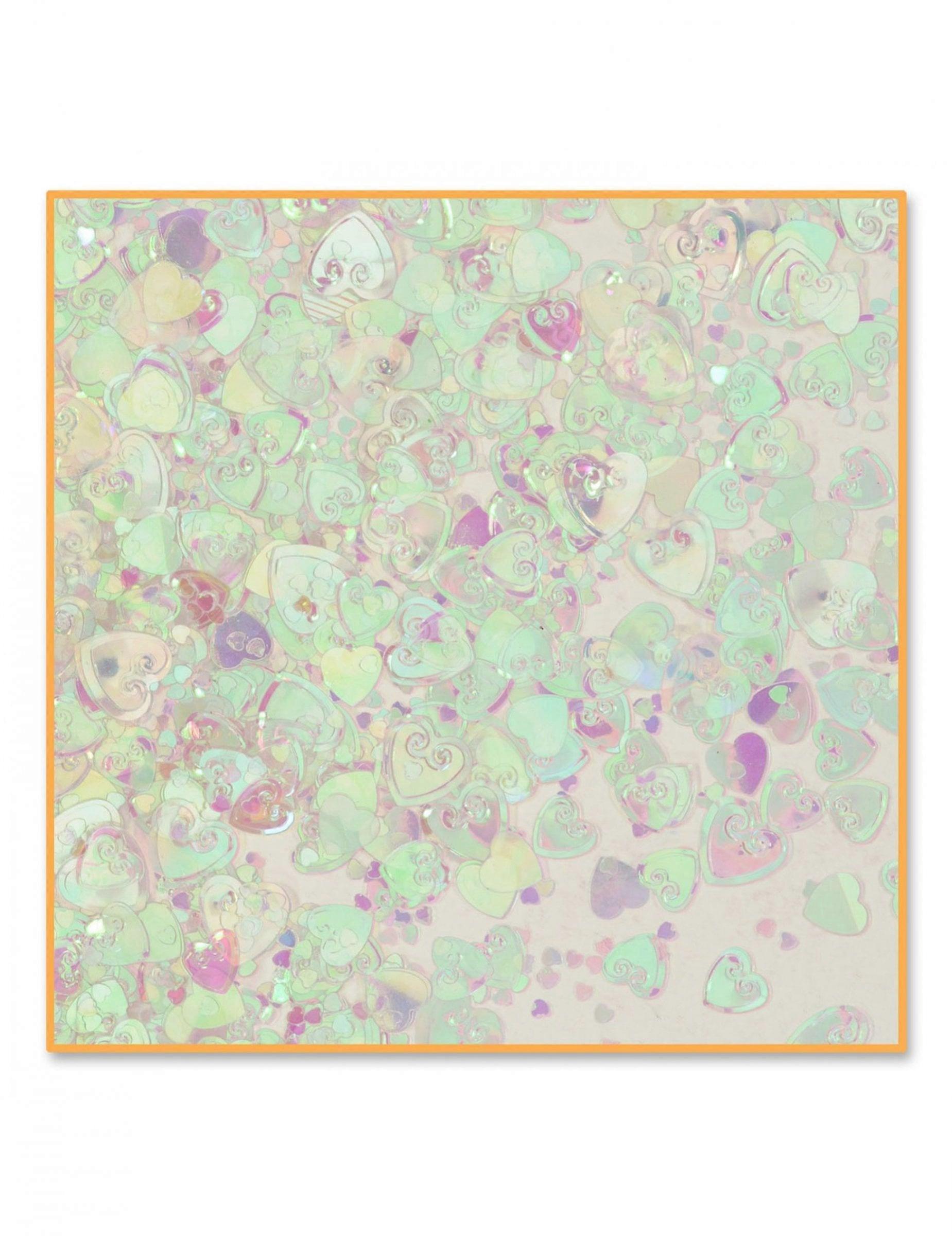 Iridescent Heart Table Confetti 14g