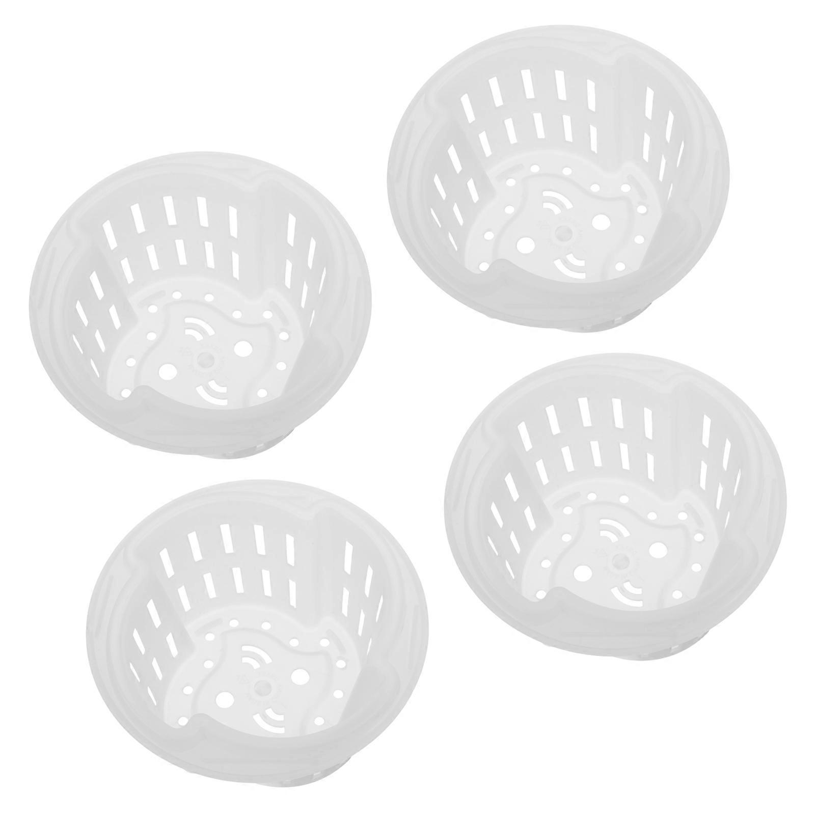 Hydroponic Vegetable Equipment Plastic Flower Pots for Root Control 4Pcs