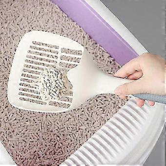 High QualityLitter Scoop Pvc Plastic Pet Poo Shovel Practical Pets Poop Housebreaking(1pcs,beige)