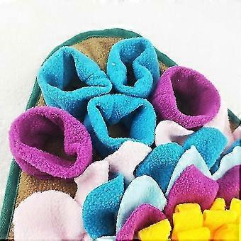 Interactive Snuffle Mat for Pet Dogs and Cats, Food-Leaking Anti-Choking Feeding Mat, Nose Work Training Blanket, Intelligence-Stimulating Foraging To