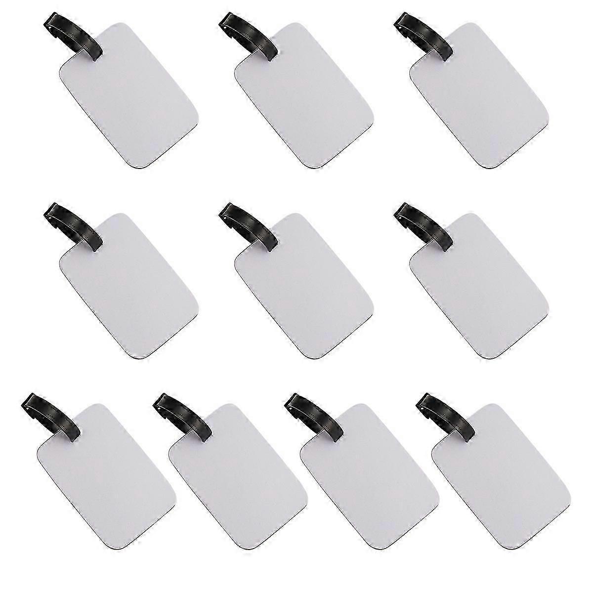 Sublimation ready tags for baggage white blank style
