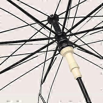Windproof Automatic Umbrella Double Layer Stick with CShaped Hands Handle, 8 Fiberglass Ribs