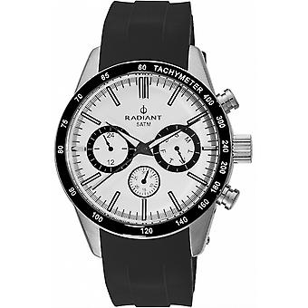 Stralende nieuwe Empire stalen kwarts analoge man horloge met RA411602 rubber armband