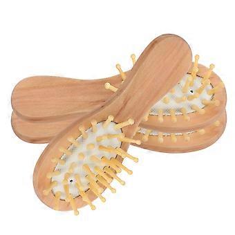 Cushion Massager Comb Portable Wooden Airbag Combs for Scalp 2Sets