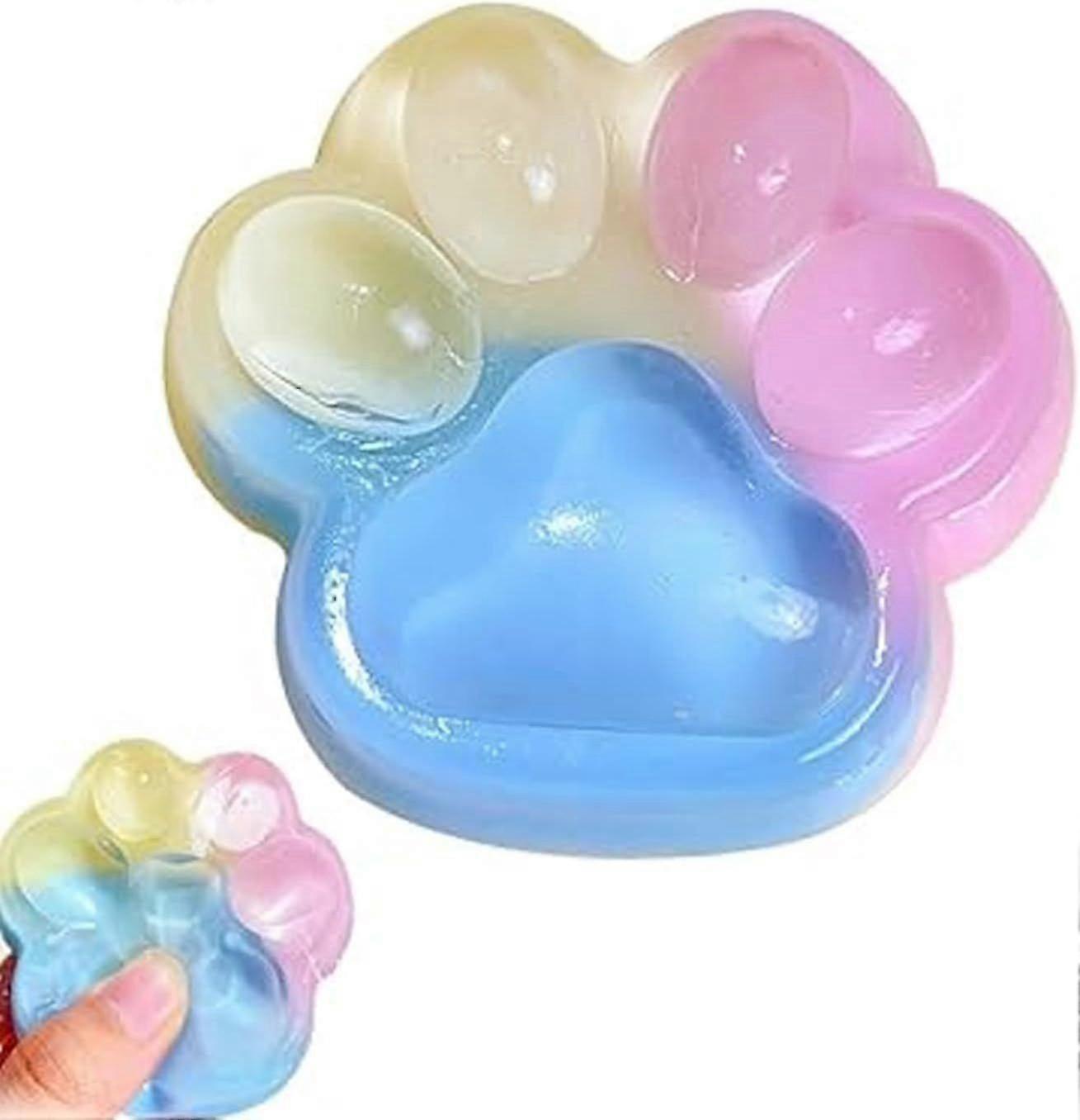 Transparent Cat Paw Squishy Sensory Toy