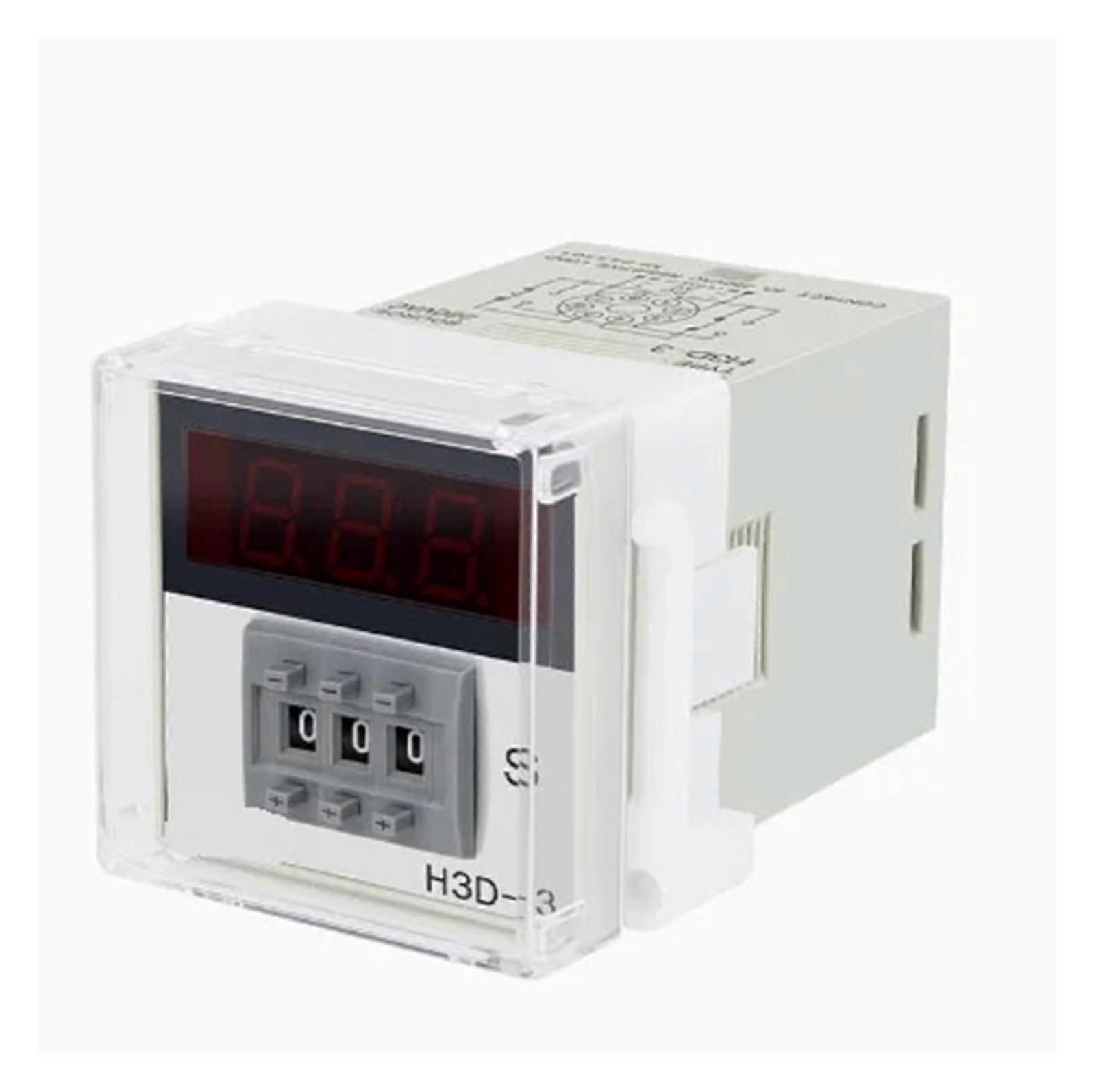 220V Digital Timer Relay H3D3 8Pin Countdown Delay Controller with Digital Display and Precise Control