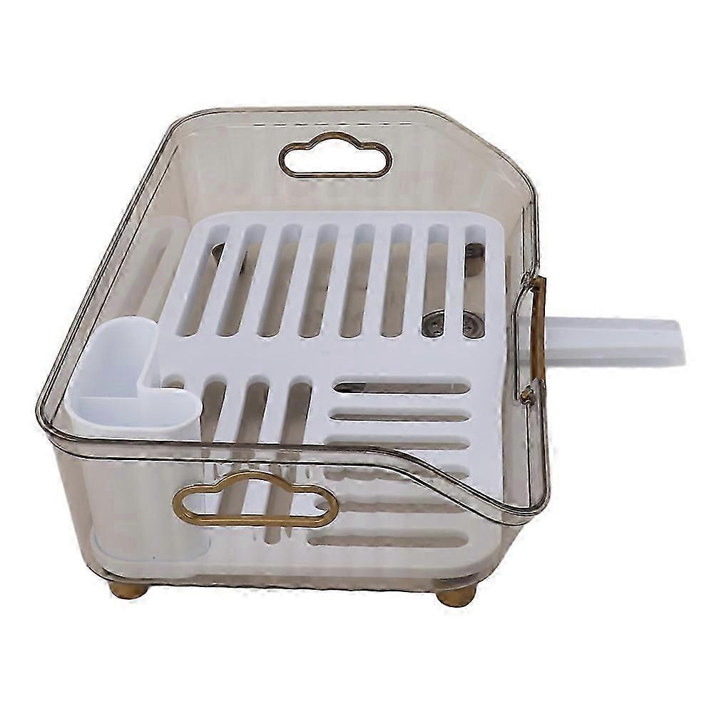Multifunctional Dish Drying Rack,Household Kitchen Tableware Storage Rack,Space-Saving PP Drainer for Kitchen Decor-SNNGV