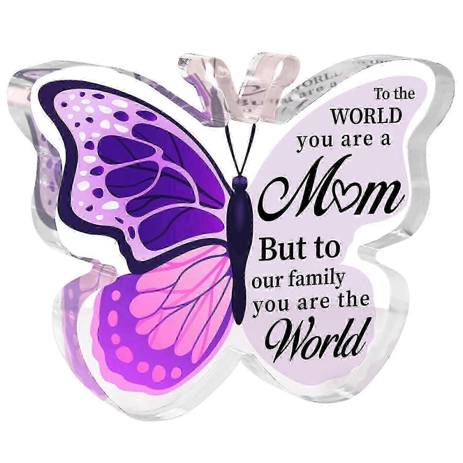 Clear Acrylic Butterfly Plaque