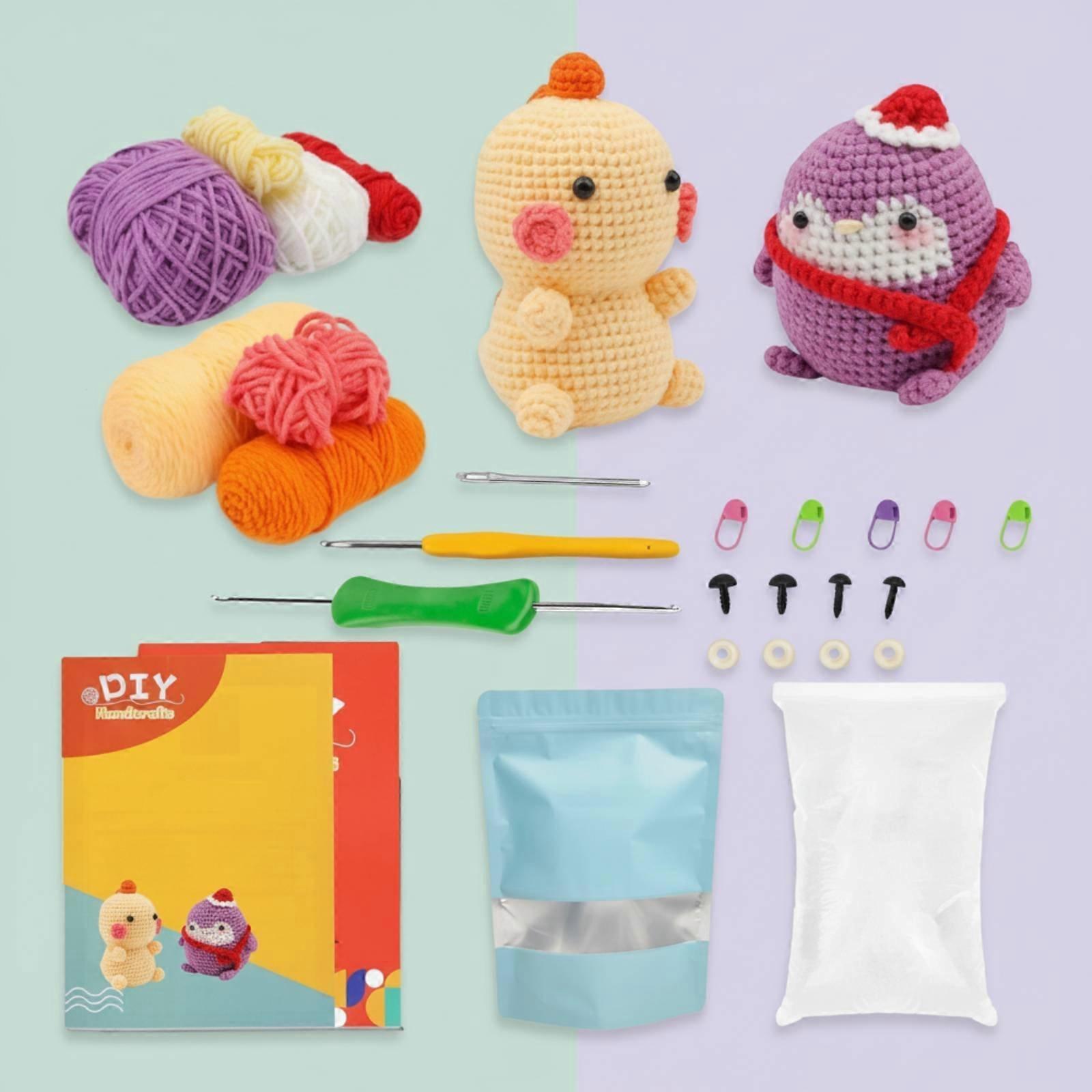 Amigurumi Crochet Kit Tutorial Tutorials Included for Beginners, Kids