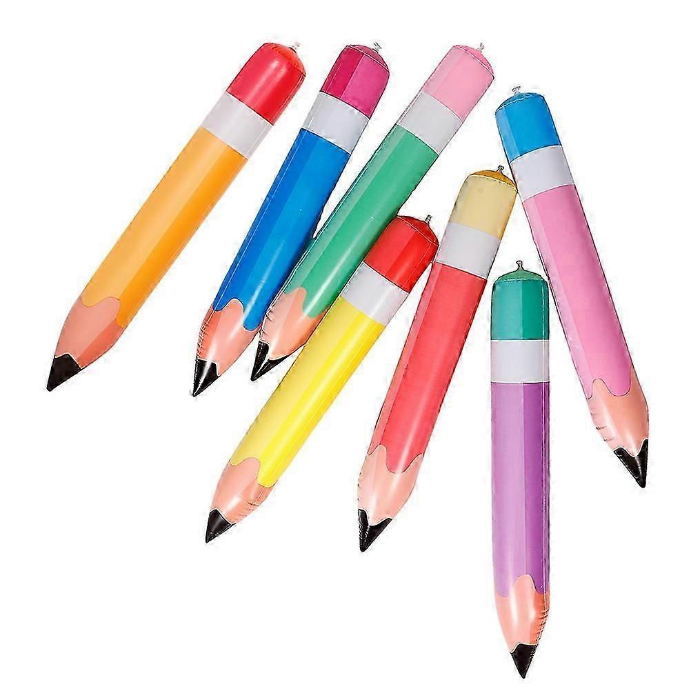 7pcs Inflatable Pencil Party Decor