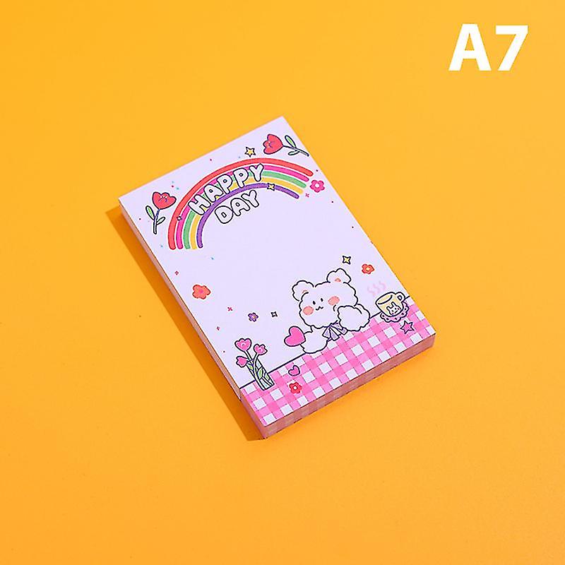 100sheets Memo Pad Cartoon Rabbit Thicken Tearable Sticky Note Office Stationery
