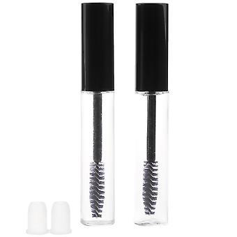 2 Pieces 7ml Plastic Refillable Empty Mascara Eyelash Growth Oil Tube Bottle