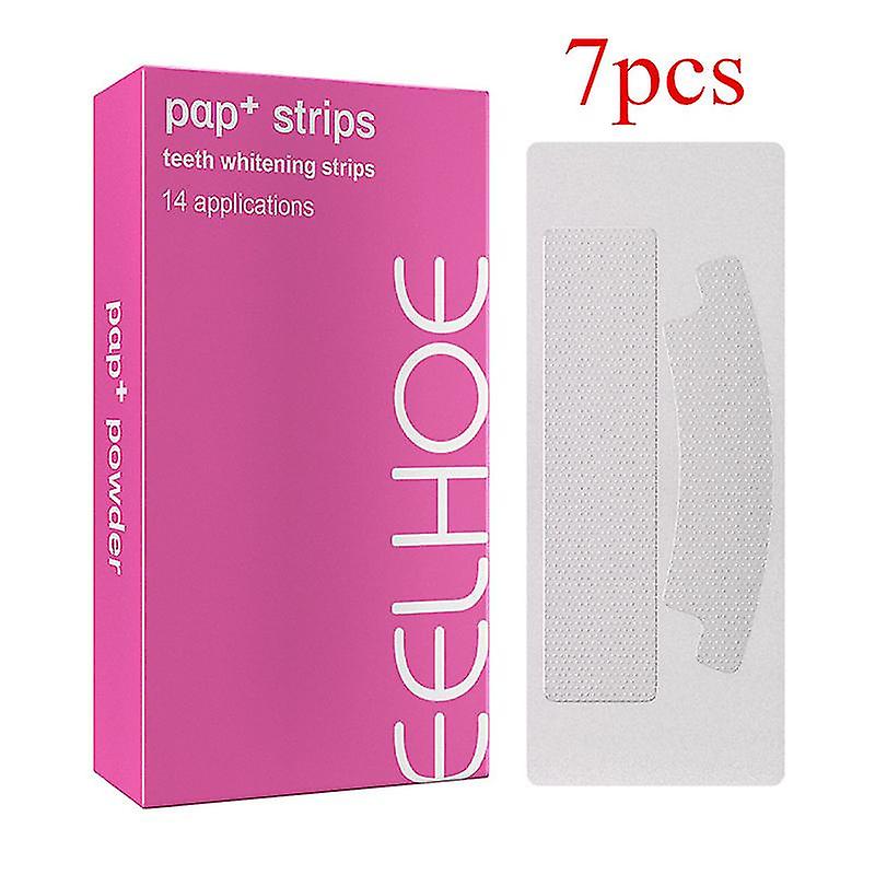 7/14pair Teeth Whitening Strips Double Elastic Teeth Strips White Tooth Cleansin