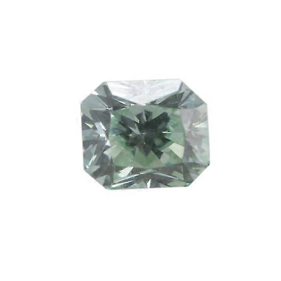 Radiant Cut Loose Diamond (0.82 Ct, Fancy Green (Color Irradiated) Color, VS2 (Clarity Enhanced) Clarity) IGL Certified