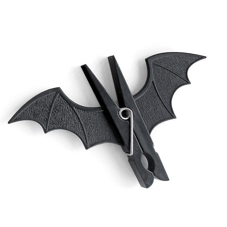 4PCS Spooky Bat Pegs, Black