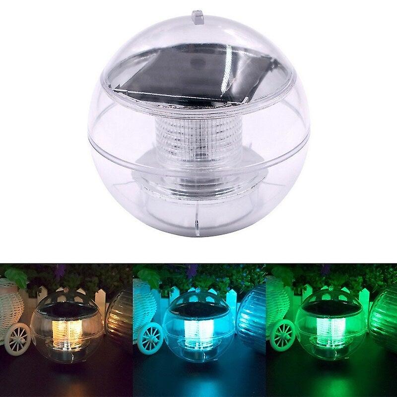 Solar Led Floating Lamprotating Color Changed Pond Lighting