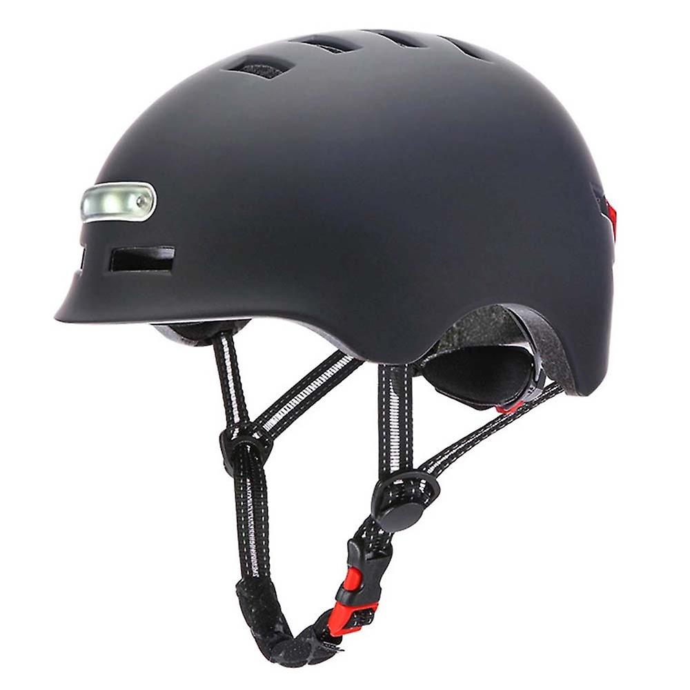 Cycling Breathable & Comfortable Safety Helmet With Front & Rear Light 4 Light Modes