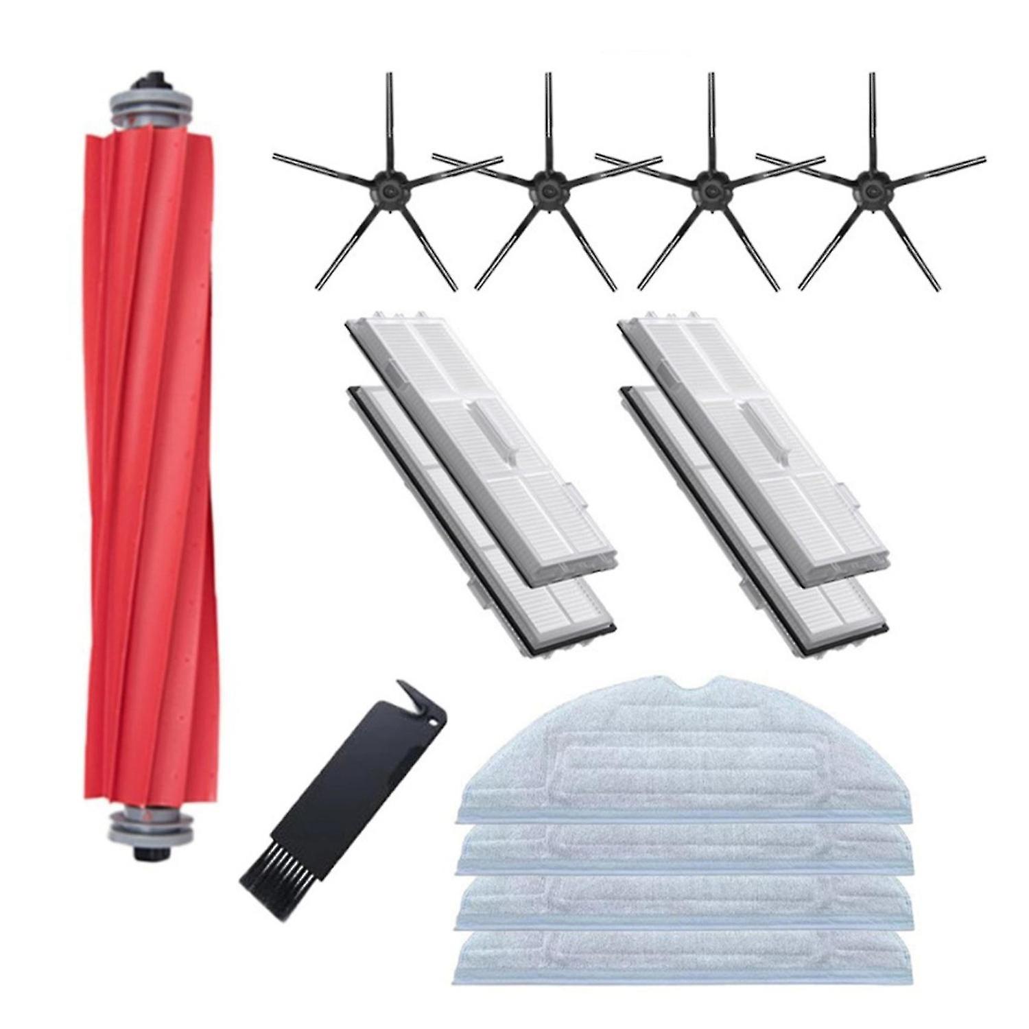 14pcs For Xiaomi Roborock S7 T7s T7plus Detachable Rubber Main Brush Side Brush Filter Mops Vacuum C