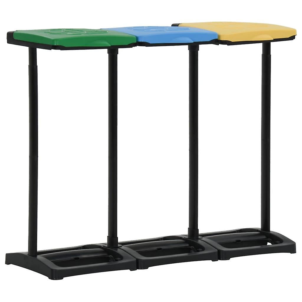 Garbage Bag Stand with Lid 240-330 L Multicolor PP
