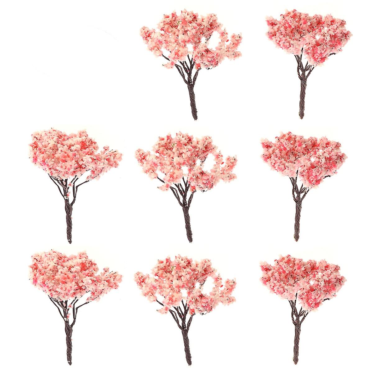 10 Pcs Sand Tray Miniatures Trees Model Scenery Small Trees Model Scenery Tree Model Train Tree Miniature Plastic Tree