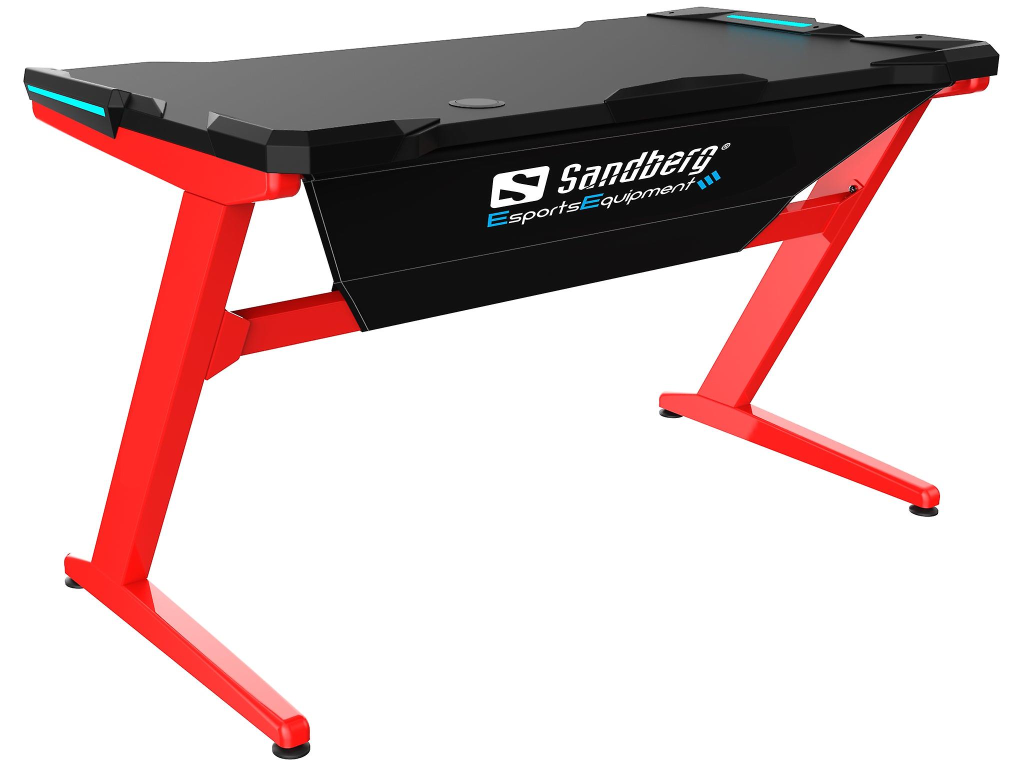 Sandberg Fighter Gaming Desk, Red
