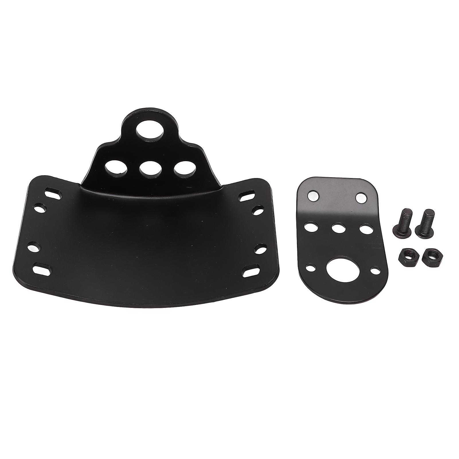 Suzuki Motorcycle Curved Side Mount License Plate Bracket Holder with 1in/25mm Axle Hole