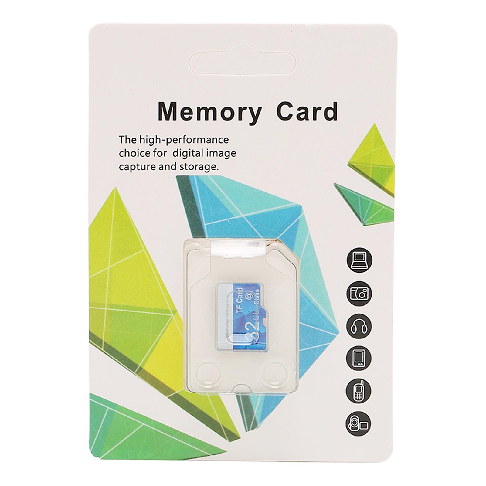 32GB Micro Memory Card Class 10 High Speed Waterproof Shock Resistant Plug and Play Mini SD Card for Camera Tablet Phone