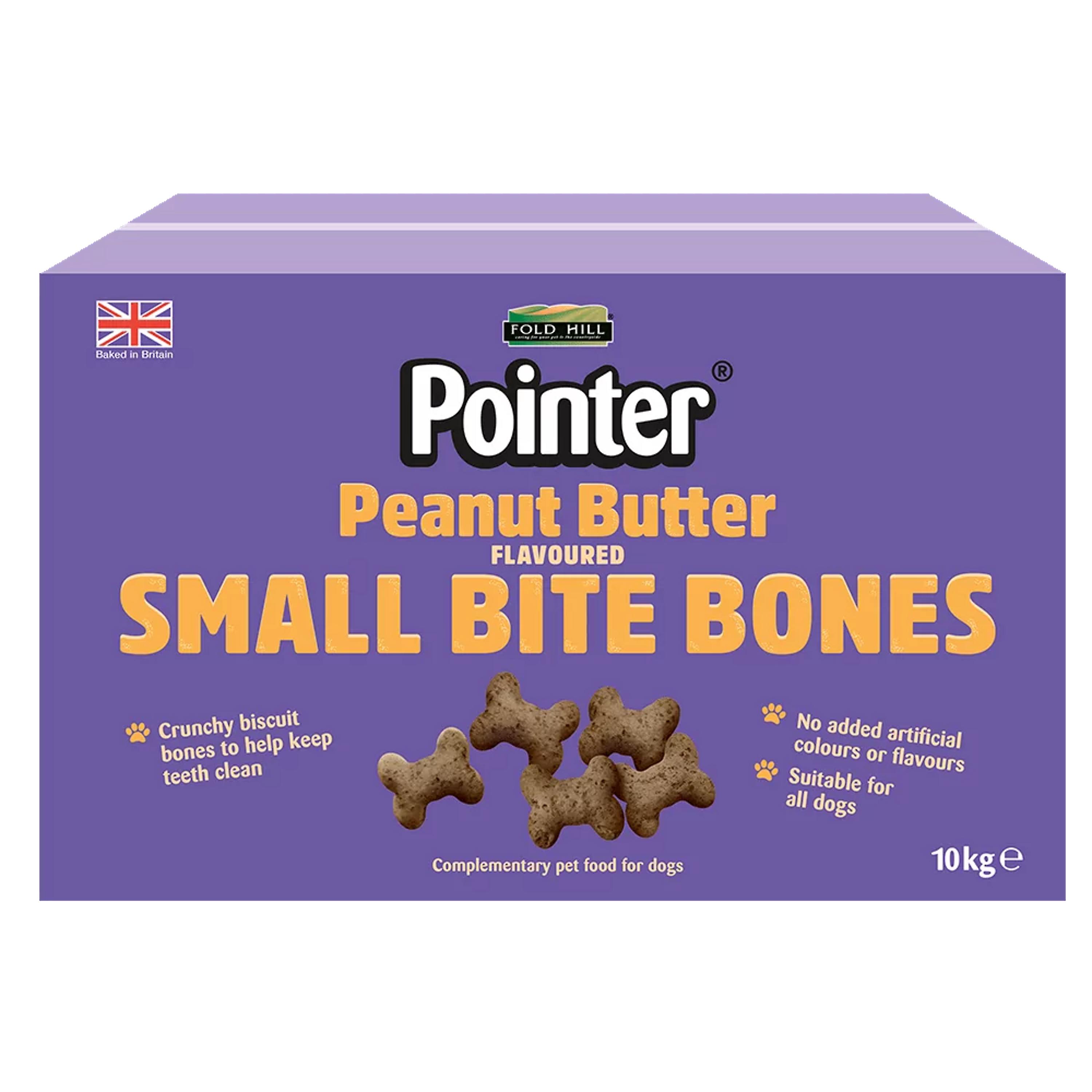 Pointer Petite Peanut Butter Flavoured Bones Dog Treat 10kg