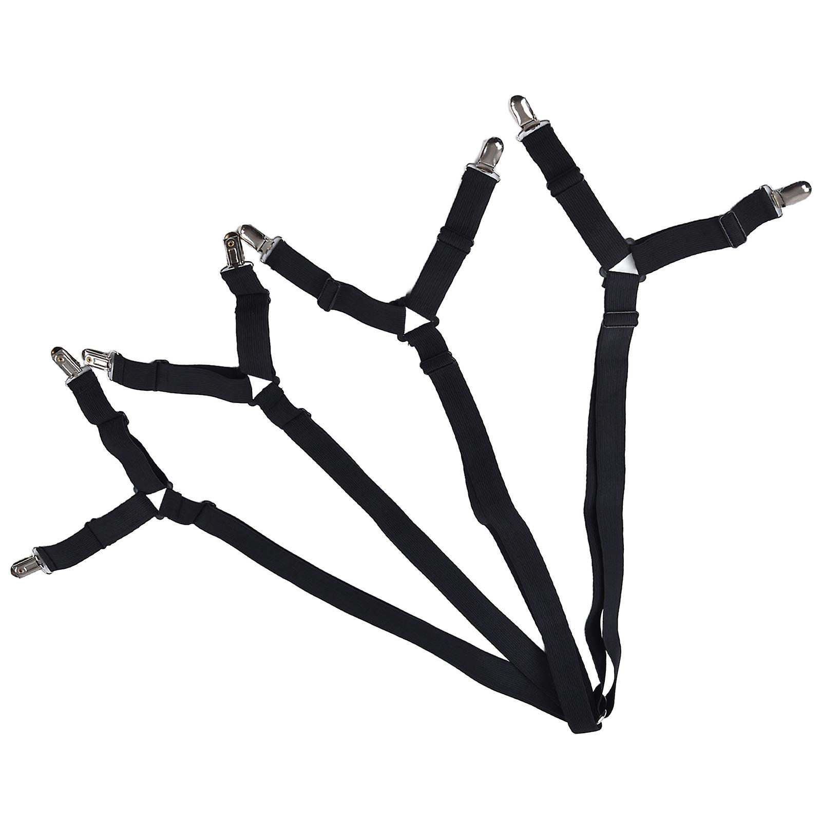 Lengthened Adjustable Non-Slip Bed Sheet Clip 100cm Black