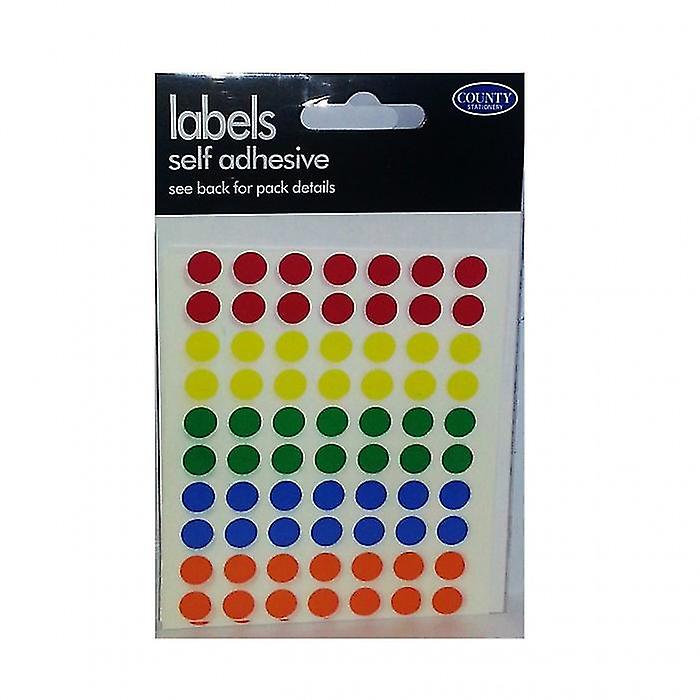 Tiger Stationery Coloured Self-Adhesive Label (Pack of 10)